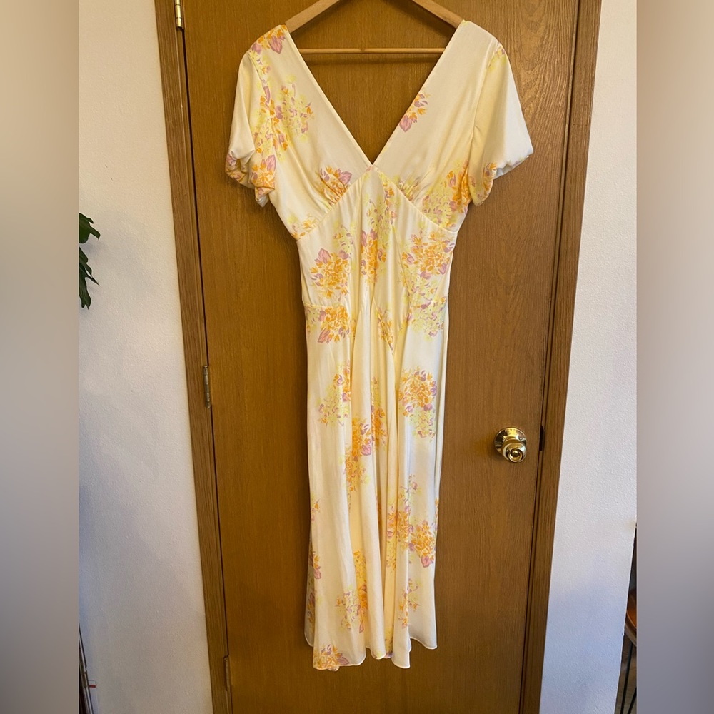 Free People "Laura Printed Maxi Dress" size small